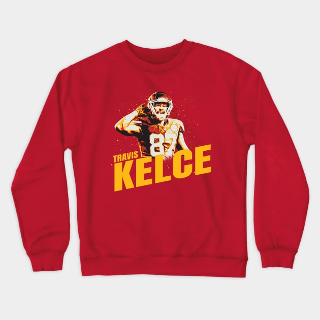 travis kelce kc Crewneck Sweatshirt by PRESENTA